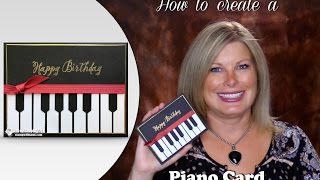 How to make a Piano Card featuring Stampin Up [upl. by Assirak501]