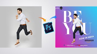 Fashion Banner  Poster Design in Photoshop Hindi Tutorial [upl. by Jablon]