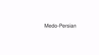 How to pronounce MedoPersian [upl. by Gader285]