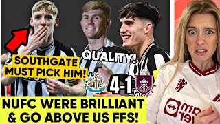 Dammm Anthony Gordon Incredible Lewis Hall Looking Quality Newcastle United 41 Burnley Reaction [upl. by Anahsak]