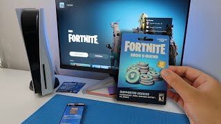 How to REDEEM FORTNITE VBUCKS CODE ON PS5 EASY METHOD [upl. by Spooner]