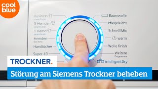 Wie behebt man selbst eine Störung an einem Siemens Trockner [upl. by Lepper119]