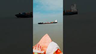 Container Ship at Ganges river [upl. by Tildy]