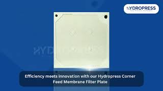 HYDRO PRESS INDUSTRIES ™ Membrane Filter plate [upl. by Htor939]