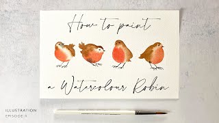 How to Paint a Watercolour Robin [upl. by Padgett]