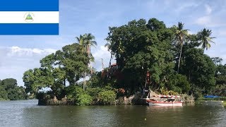 Nicaragua Granada Isletas boat tour San Pablo Fort Restaurante El Pirate [upl. by Berthe]