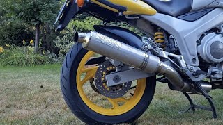 Yamaha TDM 850 4TX  Sebring Power Jet exhaust sound [upl. by Merat]