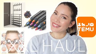 XXL temu Haul  Haushalt Schreibwaren Beauty  funnypilgrim [upl. by Ettennan]