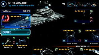 CHIMAERA v LEVIATHAN  Empire Fleet Counters the Sith  SWGOH [upl. by Yliah]