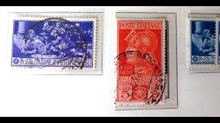 Briefmarken wertvoll Schatzsuche in Italien Briefmarkensammlung von Briefmarkenbörse München 2019 [upl. by Hsotnas]