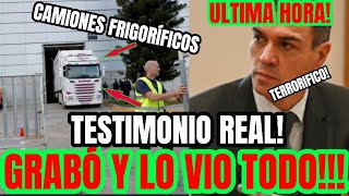 DIOS MÍO VECINA D VALENCIA CONFIRMA LO PEOR GRABA AL CAMION FRIGORIFICO D NOCHE PARKING BONAIRE DANA [upl. by Boice]