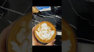 Coffee art coffeeart latteart latte coffee shorts barista [upl. by Namyac373]