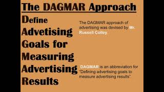 DAGMAR MODELAPPROACH IN HINDIADVERTISEMENT AND BRAND MANAGEMENT ACCA MODEL APPROACH [upl. by Weiman]