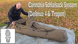 SchlafsackSystem „Tropen  Defence 4“ von Carinthia [upl. by Sirrom]