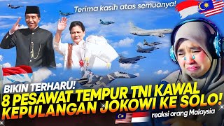 🇮🇩 SELAMAT TINGGAL PAK JOKOWI DIKAWAL 8 JET TEMPUR PESAN HARU JOKOWI DARI ATAS LANGIT‼️ 🇲🇾 REACT [upl. by Eleanor197]