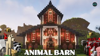 Ultimate Minecraft Barn Tutorial A Cozy Home for Your Animals [upl. by Chaddy655]