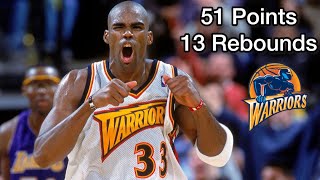 Antawn Jamison Drops 51 Points On the Shaq amp Kobe Lakers 2000 [upl. by Enehpets]