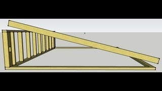 Skillion Roof Scribing Rafters [upl. by Gunther41]