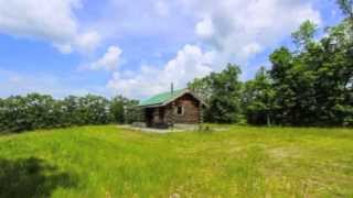 Extraordinary one room log cabin 23 Acres Ithaca NY [upl. by Salomi]