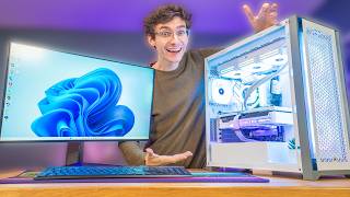 Building The ULTIMATE AllWhite Gaming PC  Ryzen 7800x3D RTX 4070 Ti  AD [upl. by Pulling]