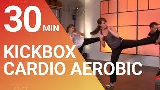 30 Min Kickbox Dance Cardio Aerobic Workout to tune your Whole Body with Kicks and Punches [upl. by Berkman]