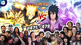 Sasuke VS Naruto 27 People React FINAL FULL FIGHT  Shippuden 475478  ナルト 疾風伝 海外の反応 [upl. by Fairbanks]