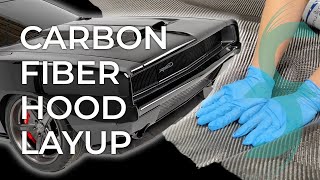 CARBON FIBER HOOD LAYUP [upl. by Cozza406]