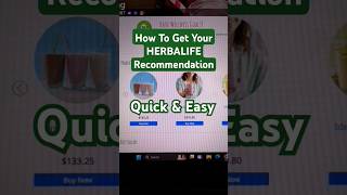 How To Get Your Herbalife Product Recommendation [upl. by Noruq]