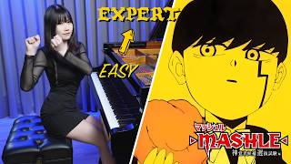 『BlingBangBangBorn』EASY to EXPERT PIANO COVER 🟡MASHLE MAGIC AND MUSCLES OP2🟡 Rus Piano BBBBダンス [upl. by Ennirroc]