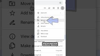 How to Move Files into Google Drive Folders [upl. by Ibrab6]