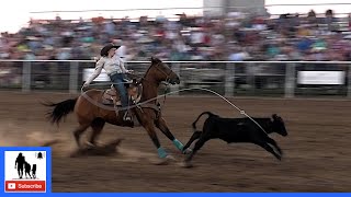 Breakaway Roping  2021 White Deer Rodeo  Friday [upl. by Nolahp]