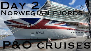 PampO cruises Norwegian Fjords Vlog Day 2 Onboard IONA 2024 Sea Day [upl. by Haleelahk]