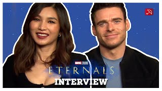 Gemma Chan amp Richard Madden ETERNALS Interview [upl. by Gothard]