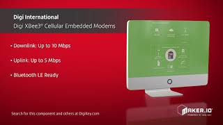 Digi International XBee3® Cellular Embedded Modems  Maker Minute [upl. by Ainegul]