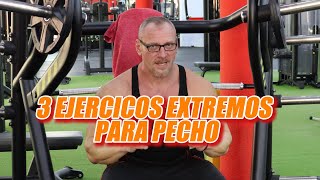 3 EJERCICIOS EXTREMOS PARA PECHO [upl. by Stargell]