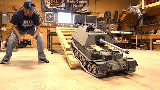 GIANT TANK DESTROYER FIRST DRIVE FERDINAND ELEFANT ARMORTEK All Metal 16 Scale  RC ADVENTURES [upl. by Latsyrhk]