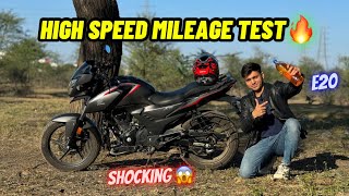 2024 SP160 High speed mileage test😳  Honda SP160 1L Mileage [upl. by Olraced846]