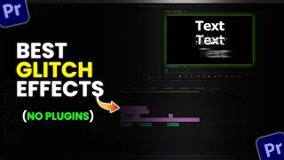 Best Glitch Text Effect in Premiere Pro  No Plugin Required [upl. by Amahcen857]