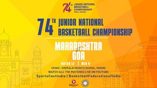 Match 13  Maharashtra Vs Goa  Men D  74th Junior National Basketball Championship [upl. by Dulla]