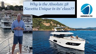 Florida Absolute Yacht Navetta 58 For Sale See the Main Salon  Text FL Yacht Broker 5612851212 [upl. by Ennaillek]