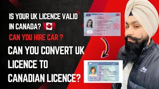 Convert UK Driving Licence to Canadian Driving Licence  Can You Hire Car  Questions With Answers [upl. by Grefer]