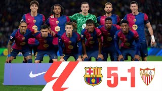 BARCELONA VS SEVILLA 51 LA LIGA 202425  PLAYER RATINGS [upl. by Anihpesoj]