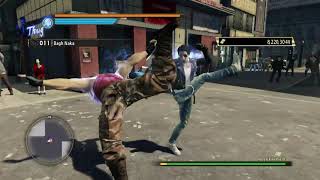 Mr Shakedown Vs Majima With Kiryu Legend style  Yakuza 0 Modded [upl. by Ahseket578]