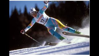 Petra Kronberger wins giantslalom Hinterstoder 1990 [upl. by Vershen863]