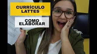 COMO ELABORAR O LATTES CURRÍCULO ACADÊMICO [upl. by Varney]