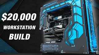 INSANE POWER 20000 Editing\Gaming Workstation Setup [upl. by Itteb]