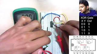 Verification of XOR Gate using IC 7486 [upl. by Elidad726]