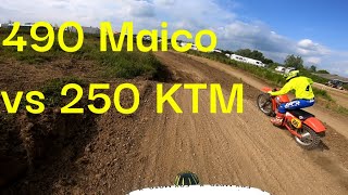 2024 UK EVO Championship Round 3 Grittenham Mx Track Over 50s Modern 2 Stroke Race 3 [upl. by Davidoff]