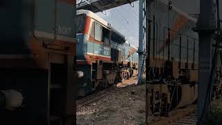 WDP4D diesel locomotiveindianrailwaysdailyshortsrailfanstrain [upl. by Kerat]