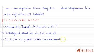 Define the following a Ecologyb Environmentc Lapse rated Microhabitat e Habitatf Ec [upl. by Mirna]